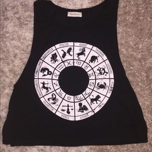 Black tank top with Astrology Signs
